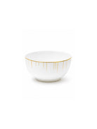 Golden Ray 27-piece porcelain dinner set with 24K gold detailing

