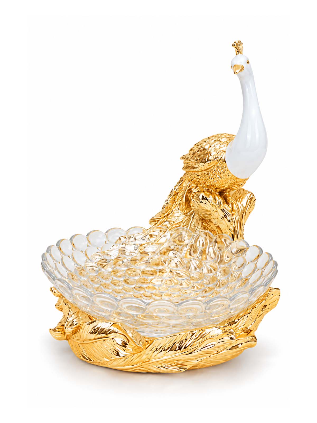 Goldfeather Royal Peacock Fruit Basket with premium fresh fruits

