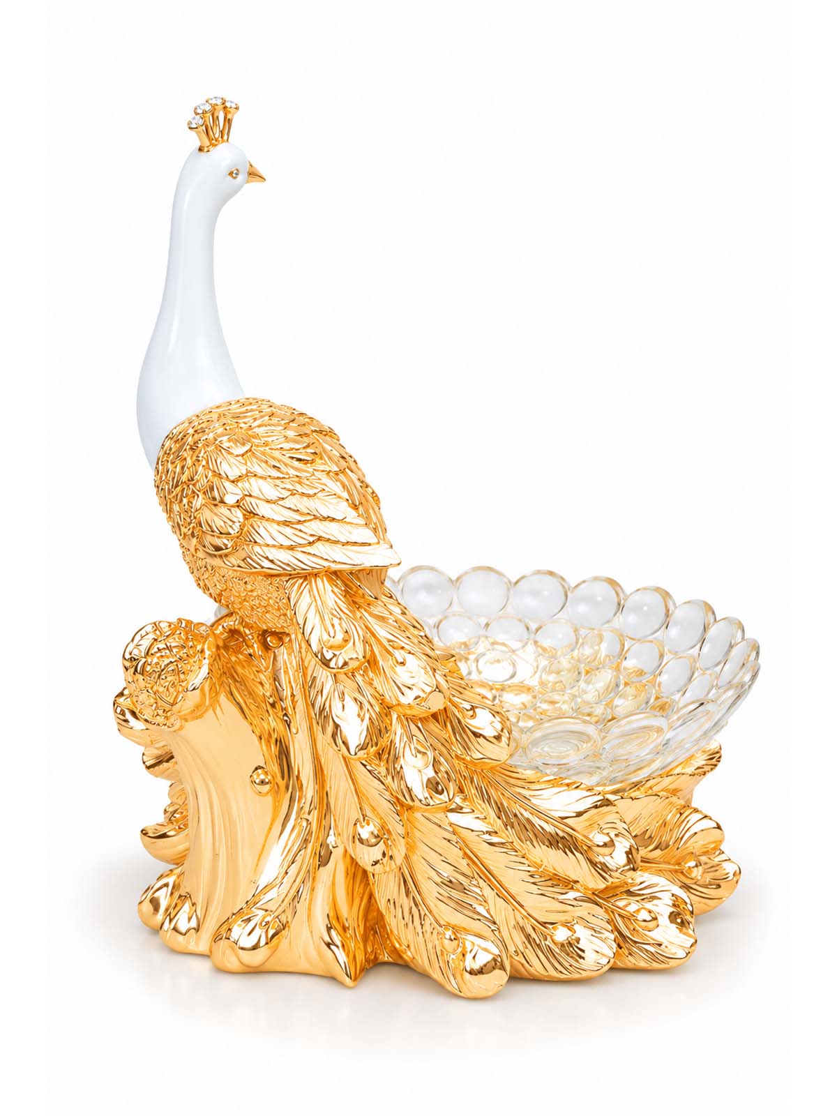 Luxury Royal Peacock Fruit Basket filled with fresh seasonal fruits

