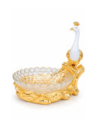 Goldfeather Royal Peacock Fruit Basket side view

