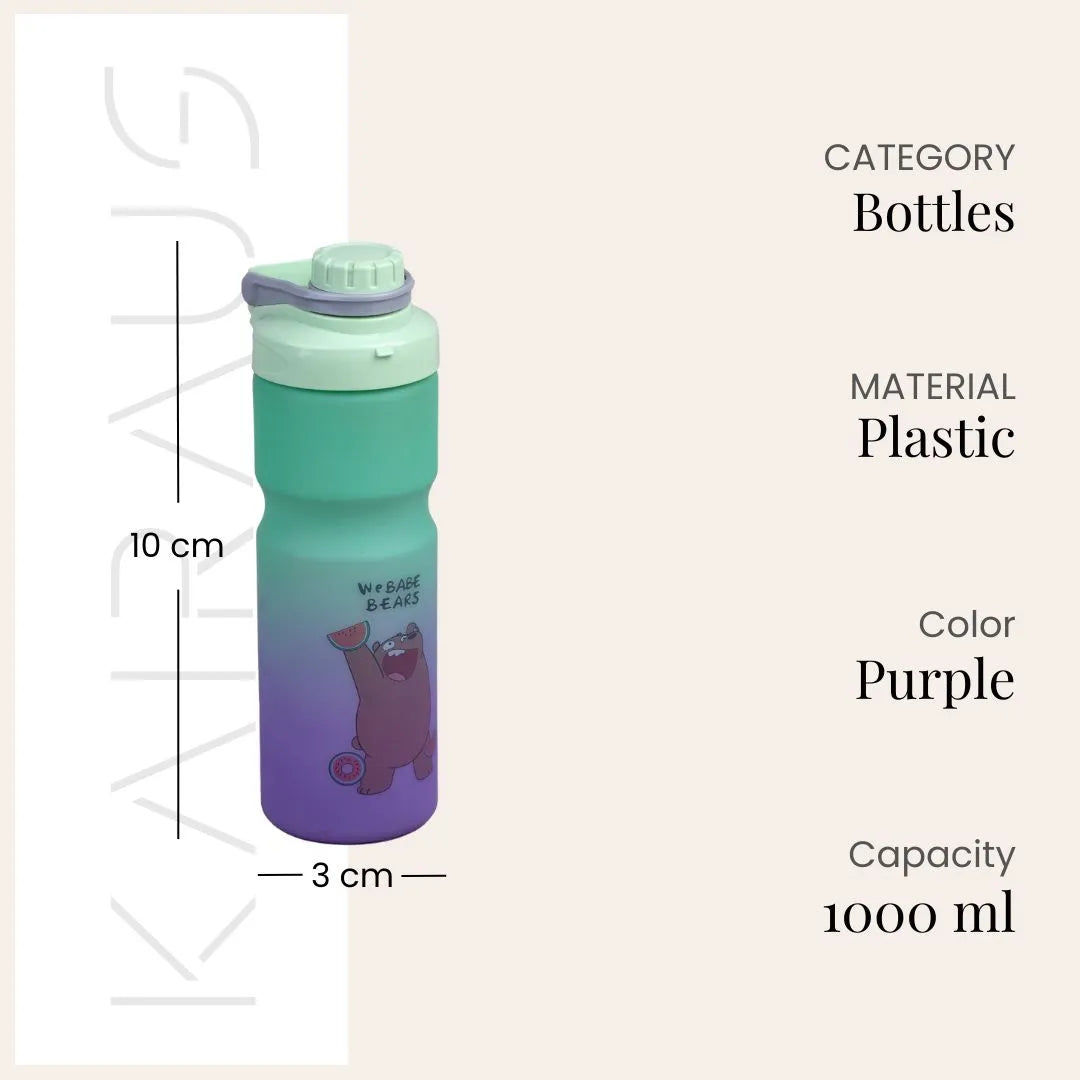 Stylish Gradient Glow Bottle with a smooth color transition

