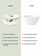 Greenhaven gold dining bowl with 24K gold detailing

