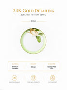 Greenhaven gold quarter plate with elegant design

