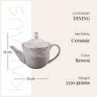 Greige Tea Kettle with Matching Accessories – Complete Set