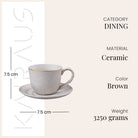 Greige Tea Kettle Set Arranged for a Cozy Tea Time