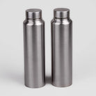 Modern Grey Stainless Steel Bottle with a slim design

