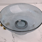 Stylish grey tinted bowl for serving fresh fruits

