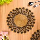 Handcrafted beaded table mat for elegant dining
