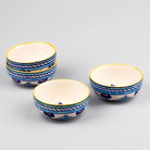 Set of four handcrafted ceramic katori bowls

