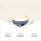 Handcrafted ceramic bowls for serving

