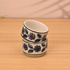 Set of two handpainted floral chutney bowls

