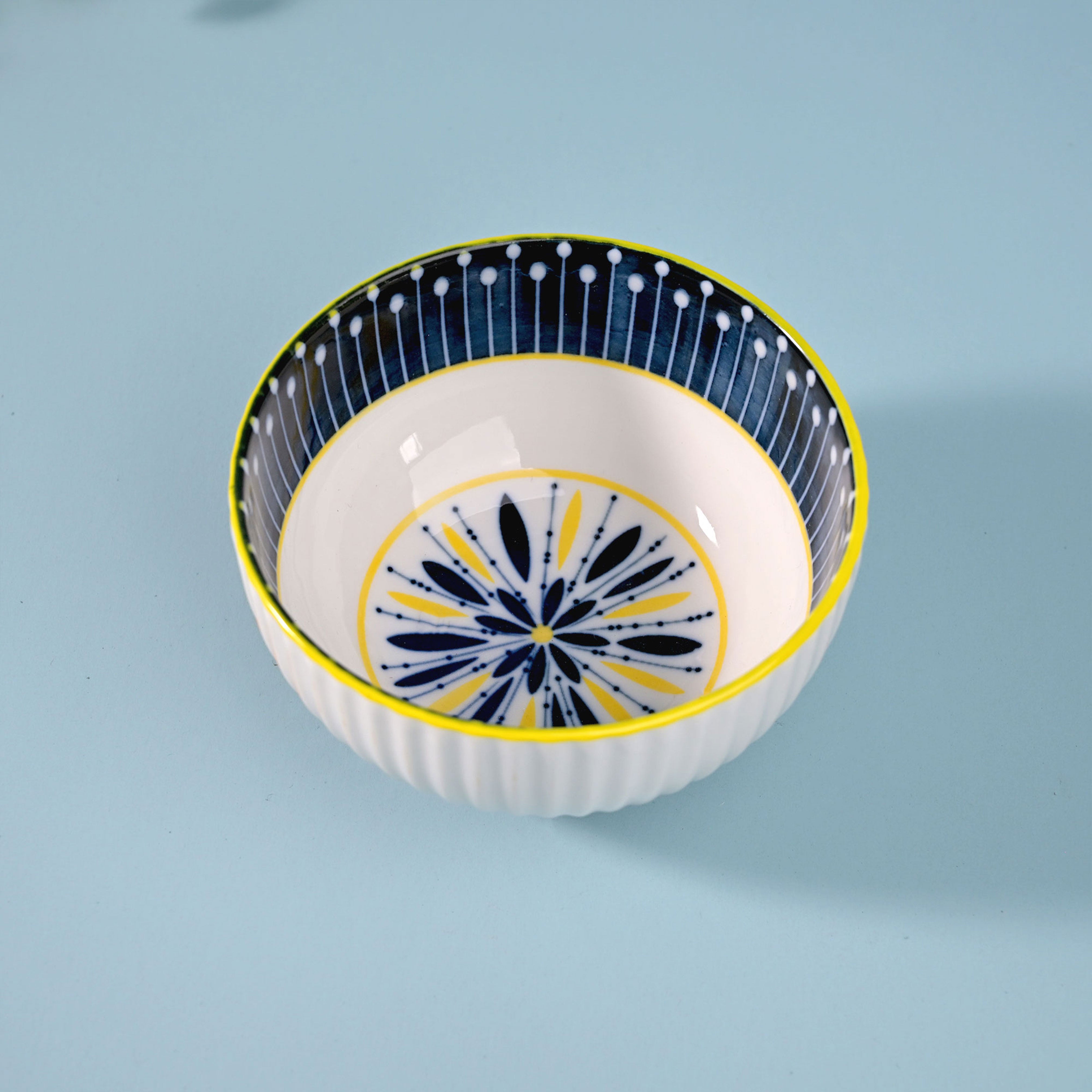 Elegant handpainted porcelain bowls set of two

