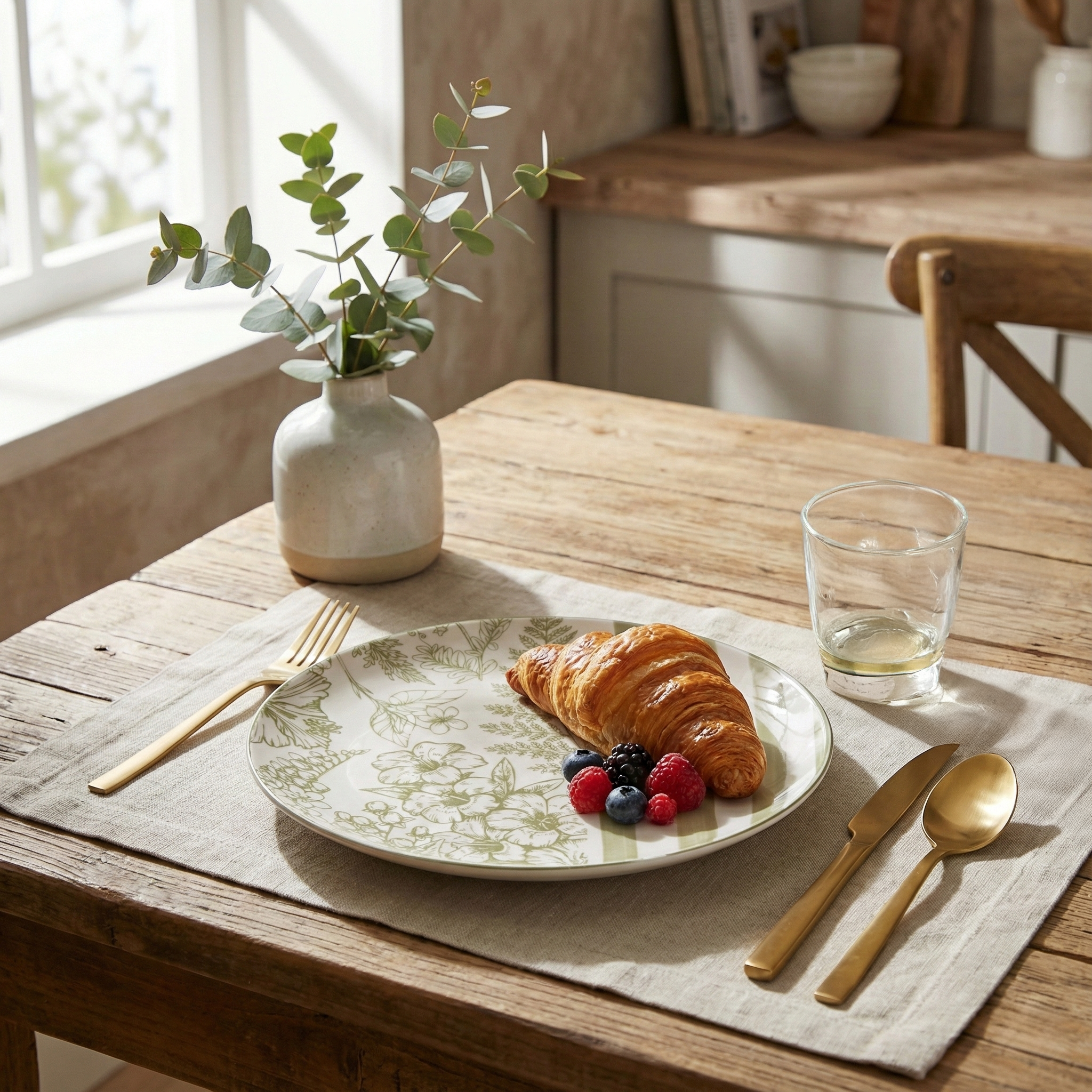 Hazel porcelain dinner plates set of 2 for dining

