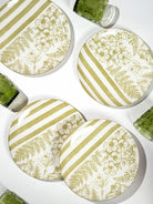 Hazel porcelain dinner plates set of 4 in 10.8-inch size