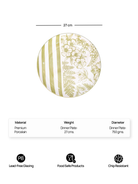 Hazel set of four porcelain dinner plates for everyday dining