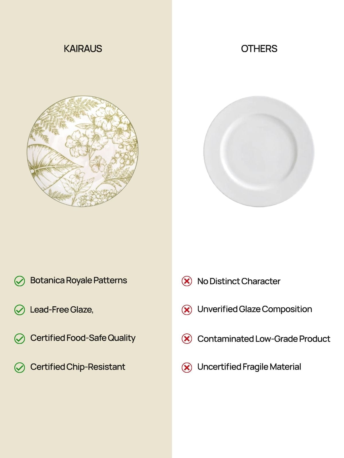 Hazel 7.8-inch porcelain quarter plates for everyday dining

