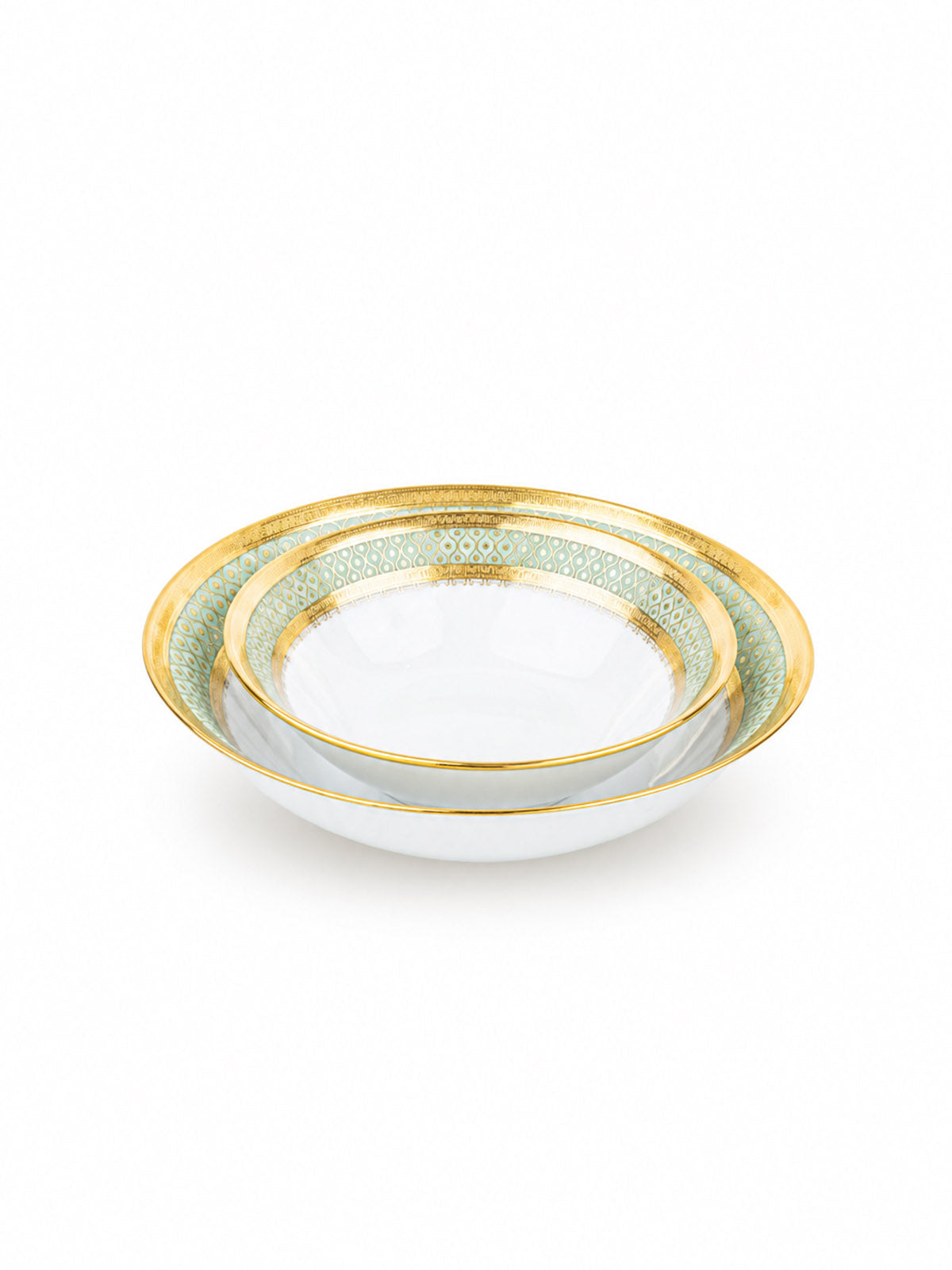 Premium Ira Dinner Set showcasing its elegant gold detailing

