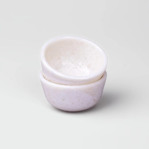Ivory white melamine dipping bowls set of 2

