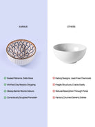 Jasmine-Inspired Porcelain Bowls set