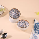 Jasmine-inspired porcelain bowls set of 2

