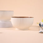 Jasmine floral porcelain bowls set of two

