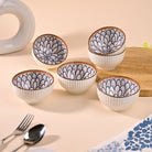 Jasmine-inspired porcelain bowls set of 6

