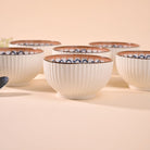 Elegant jasmine-inspired porcelain bowls for dining

