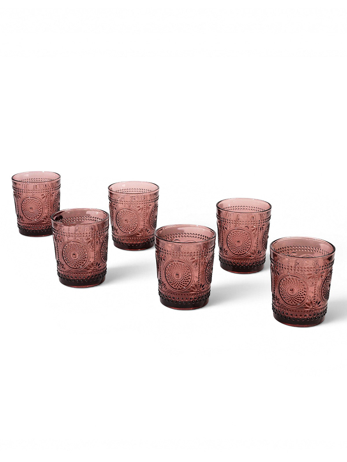 Juni Perfect-Textured drinking glass set of 6