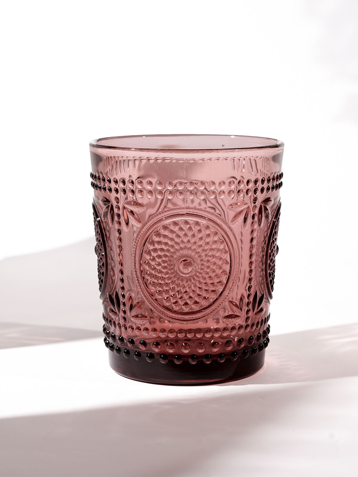 Set of four elegant Juni textured drinking glasses

