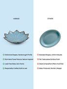 Light Blue Flower Ceramic Platter