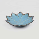 Elegant light blue floral serving platter

