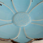 Handmade light blue flower serving platter

