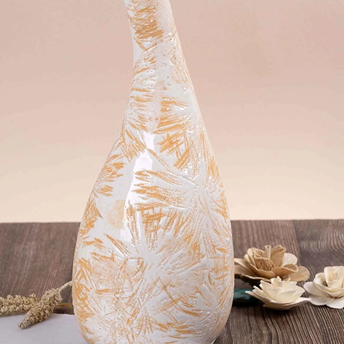 Minimalist light tan decorative vase for home decor

