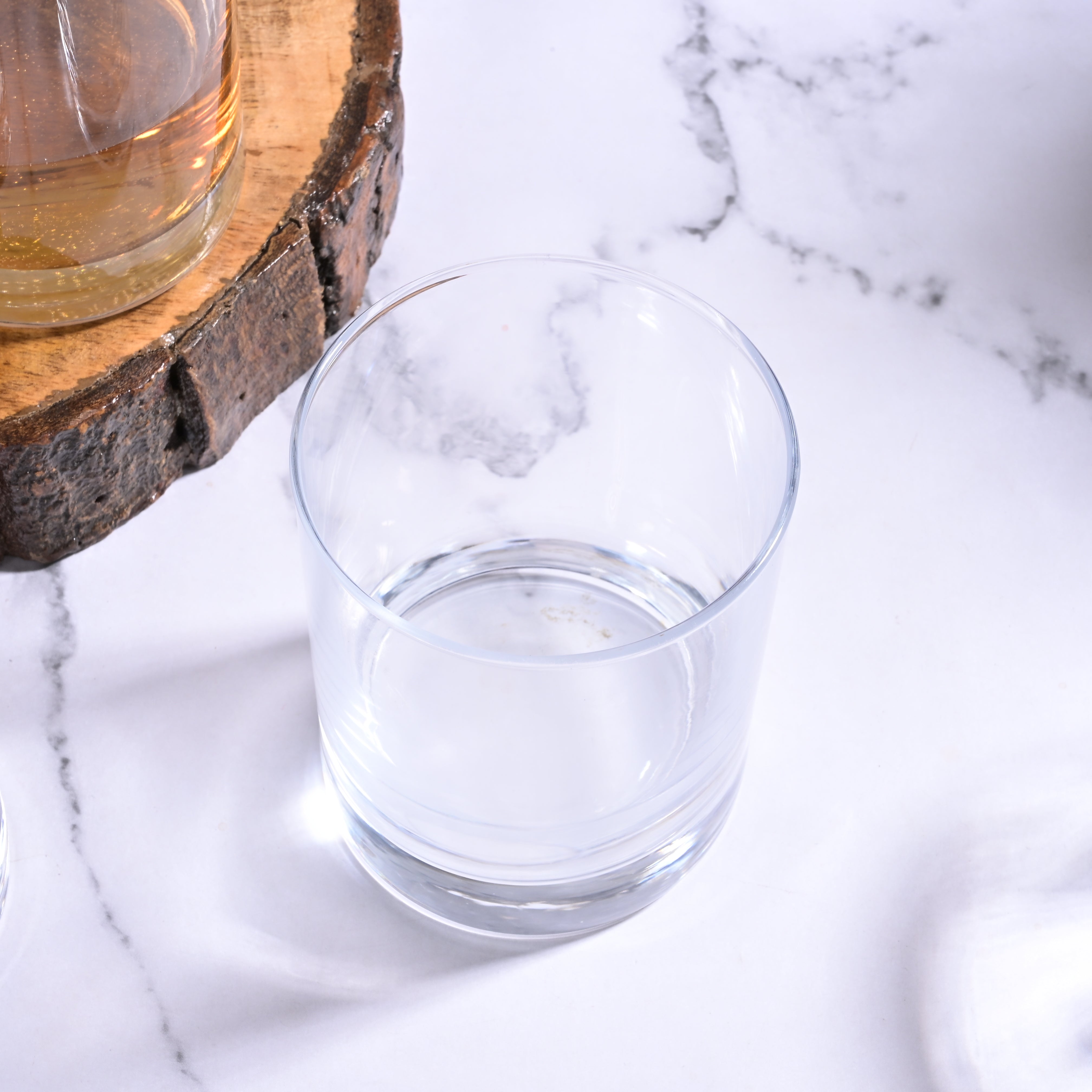 Contemporary Luminous glassware pair

