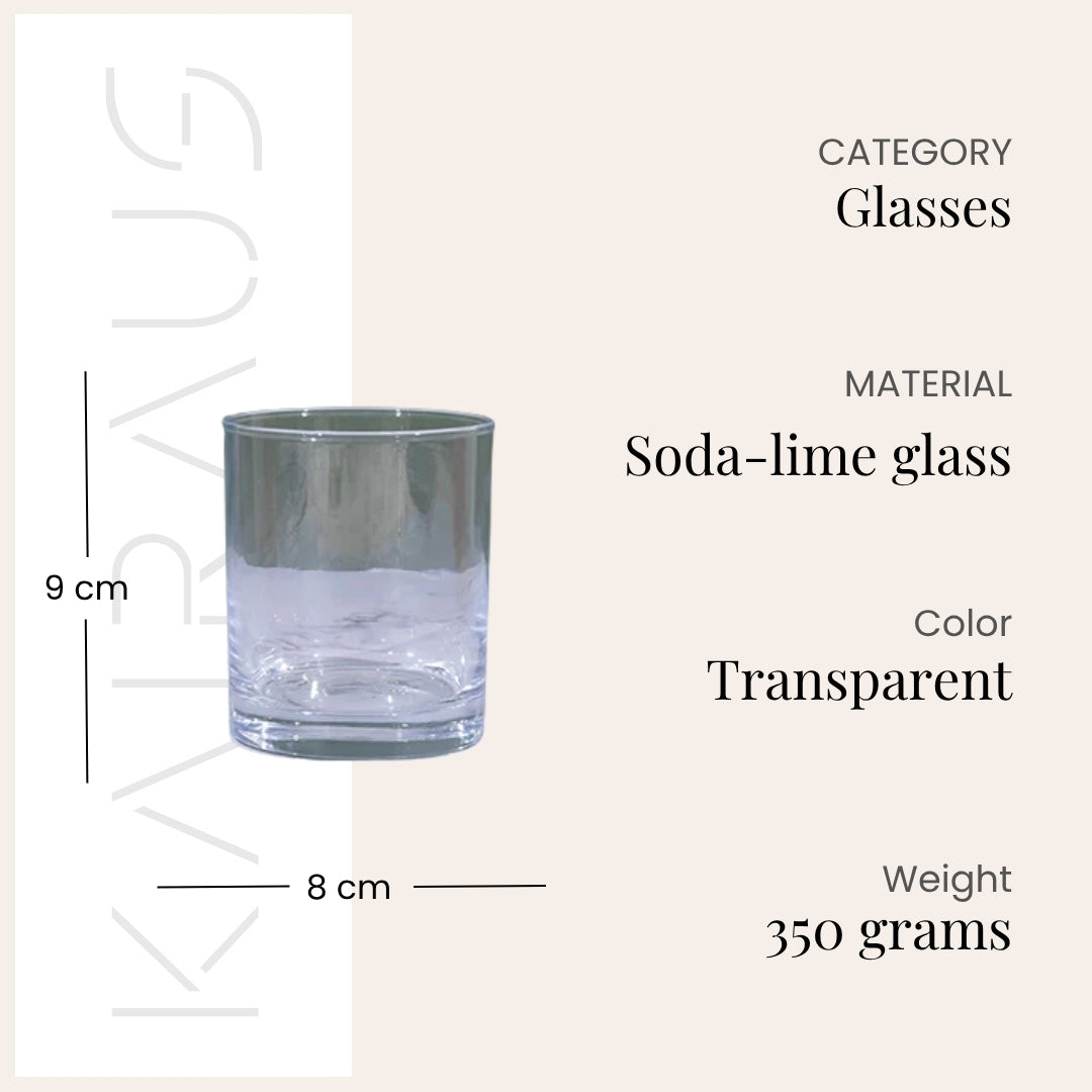 Refined glass set for stylish table settings

