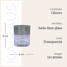 Refined glass set for stylish table settings

