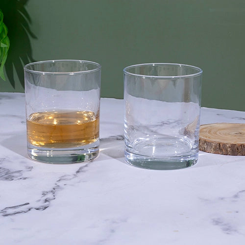 Luminous drinking glasses with elegant finish

