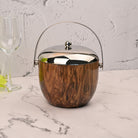 Stainless Steel Ice Bucket Displayed on a Sophisticated Serving Counter