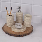 Luxe ceramic bathroom set with elegant design

