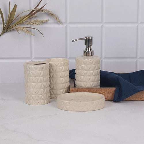 Premium ceramic bathroom set with sophisticated finish

