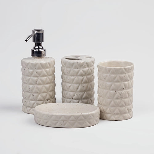 Decorative luxe ceramic bathroom set for contemporary homes

