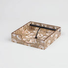 Elegant glossy wooden tissue box holder
