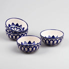 Set of four luxe handcrafted ceramic bowls

