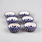 Set of six luxe handcrafted ceramic bowls

