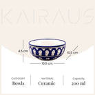 Six-piece luxe ceramic bowl set


