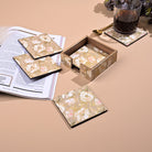 Luxury Handcrafted wooden coasters set of 6

