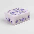 Premium blue marble jewelry box for precious accessories

