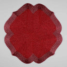 Burgundy decorative placemat for dining table
