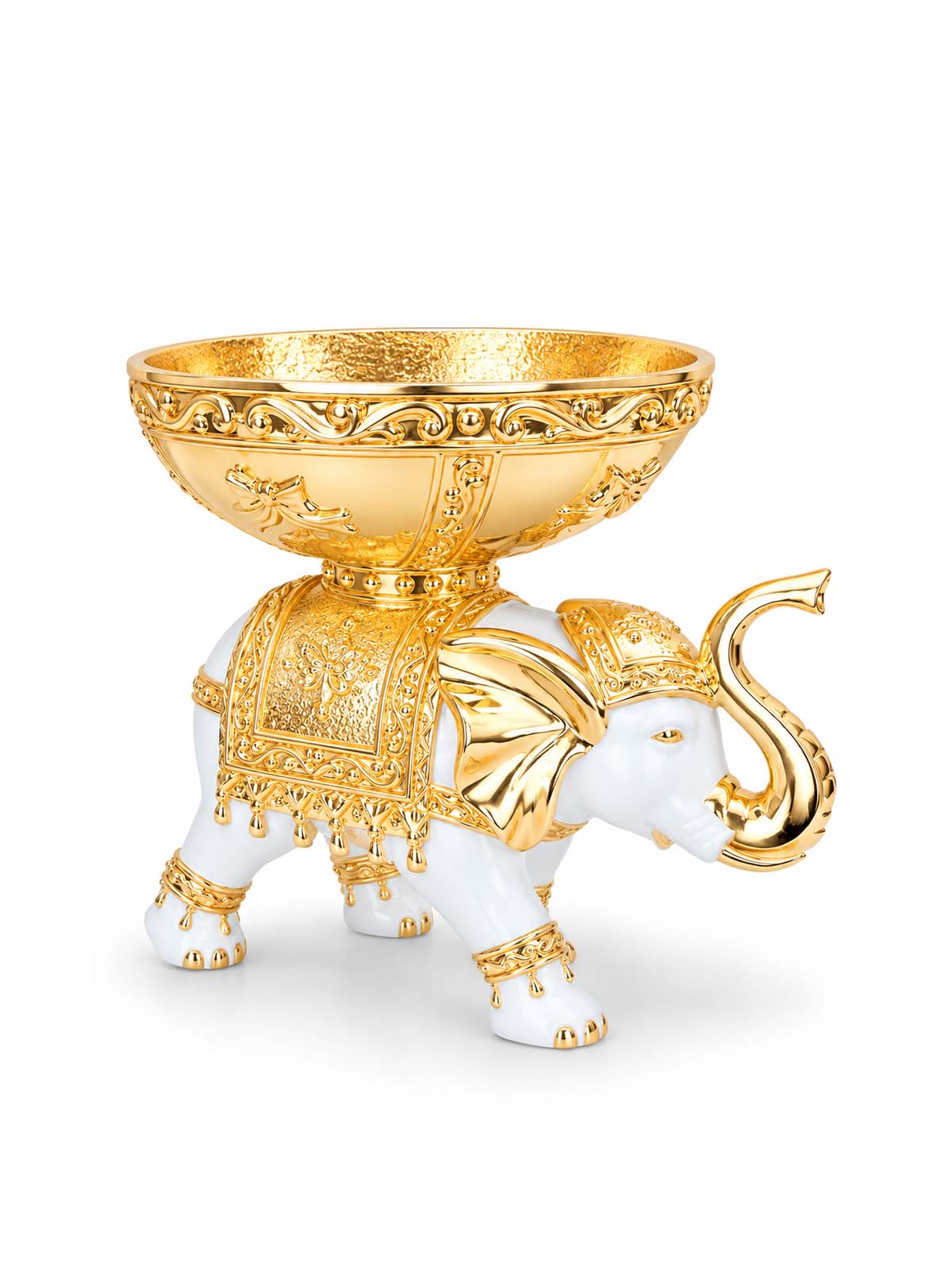 Majestique Royal Elephant Showpiece with elegant decorative design

