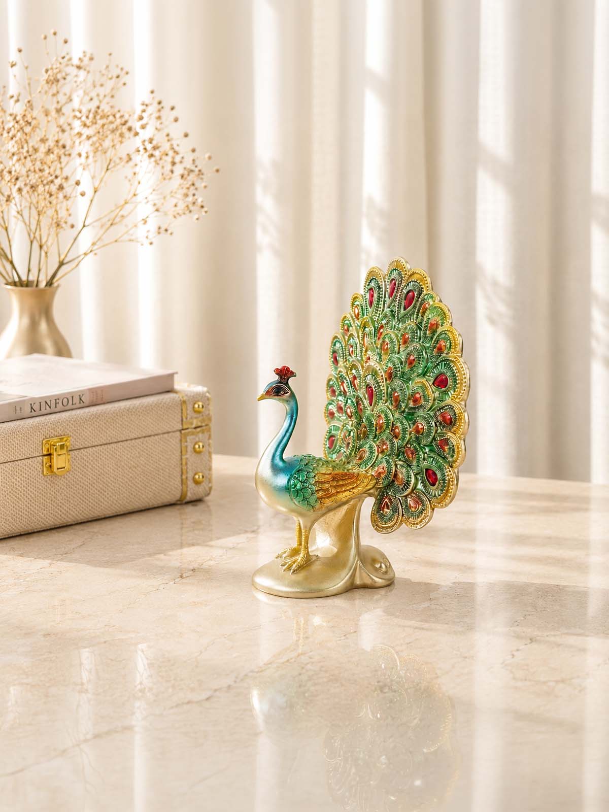 Malhara Rare Peacock Figurine